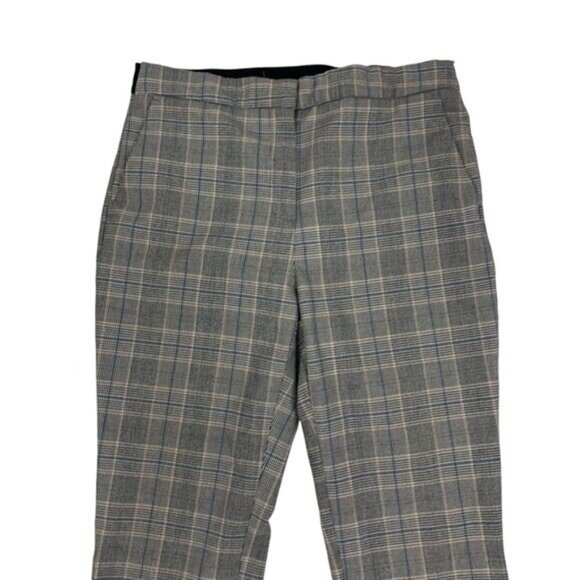 Zara Women Large Gray Career Pants Office Workwear Trousers Stretch - Picture 2 of 8